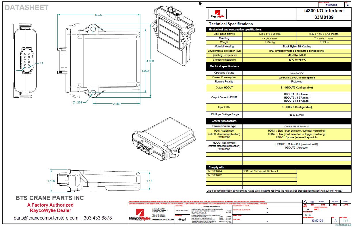Crane Computer Replacement Information RaycoWylie
