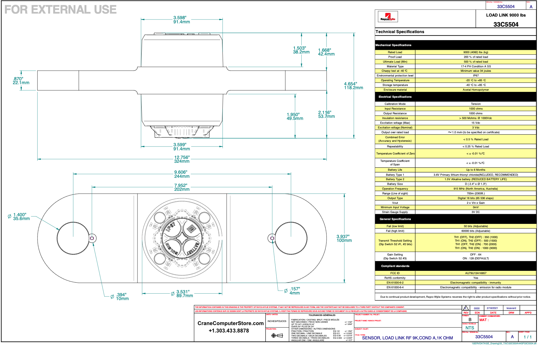 Trimble GC012 GC018 GC035 Load Cell Replacement
