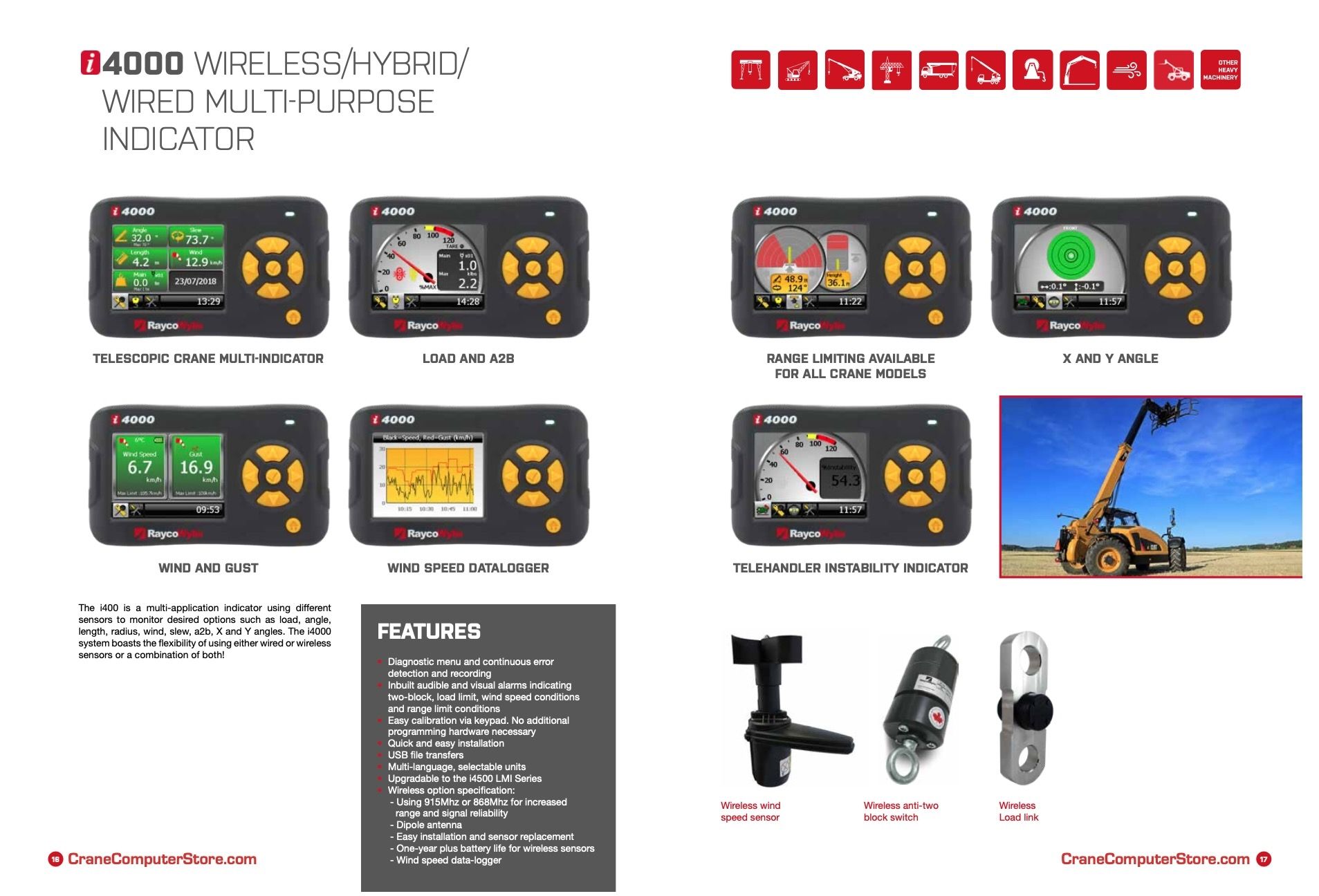 i4000 Crane Wireless Load Indicator RaycoWylie