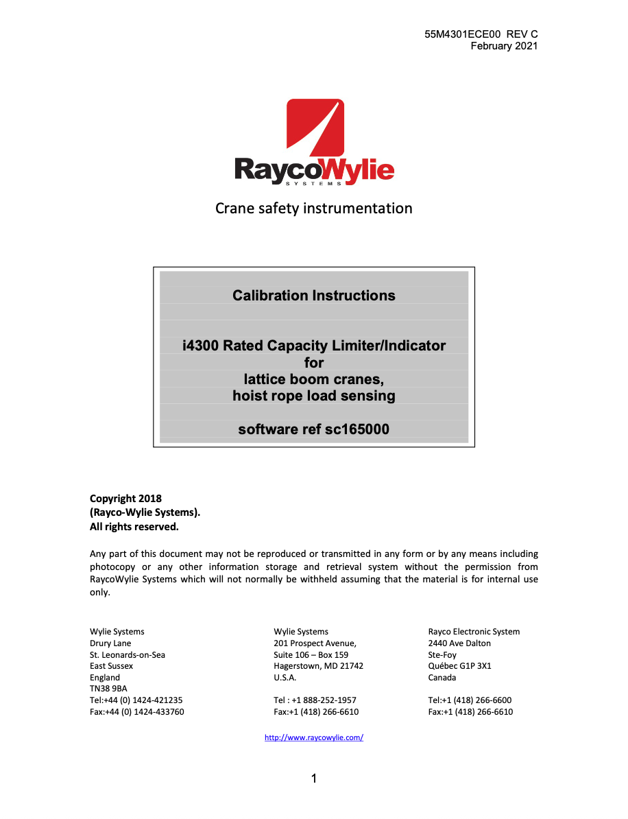 Crane LMI Computer Calibration Manual