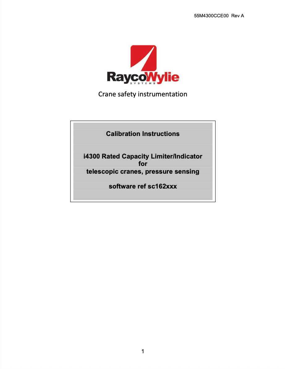Crane LMI Computer Calibration Manual
