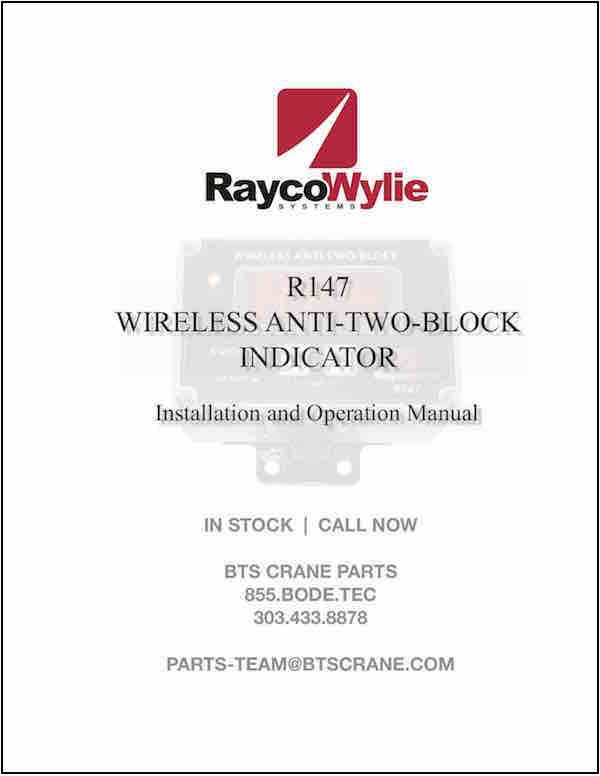 Rayco Wylie R 147 Anti Two Block Manual