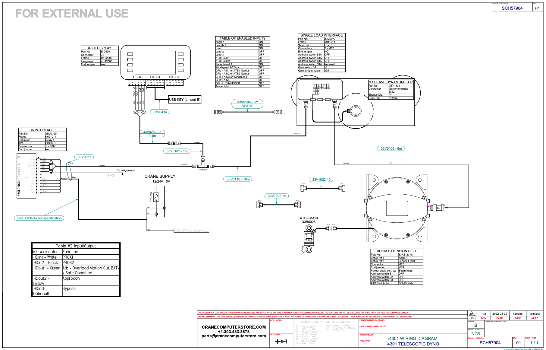Crane LMI Computer Replacement Schematic RaycoWylie Dealer
