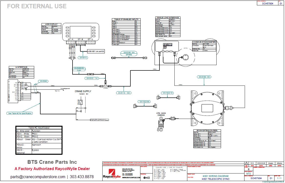 Crane LMI Computer Replacement Schematic i4300 Rayco Wylie