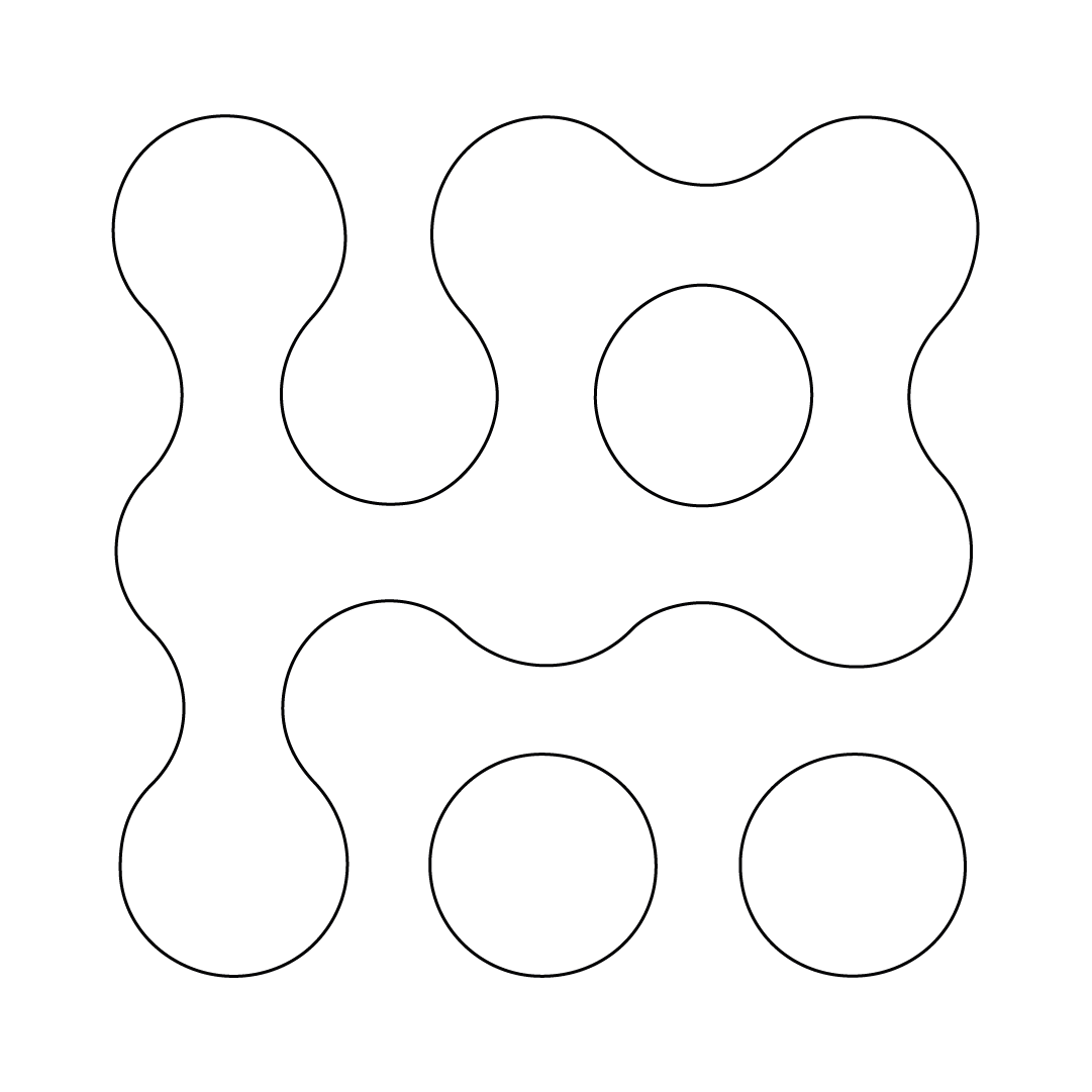 Абстрактный символ, отражающий взаимосвязь и доверие в отзывах клиентов об "Искусстве самокоучинга"