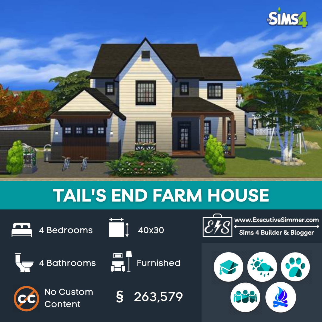 Sims 4 Farmhouse Builds