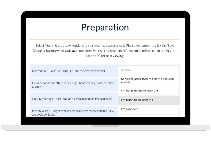 Assess your skills with this complimentary logbook
