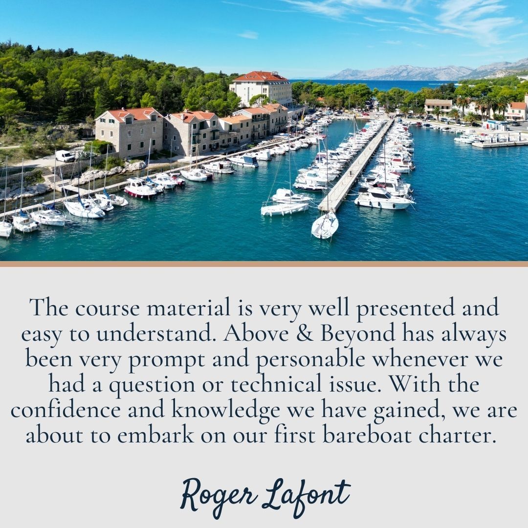 With the confidence and knowledge we have gained, we are about to embark on our first bareboat charter.