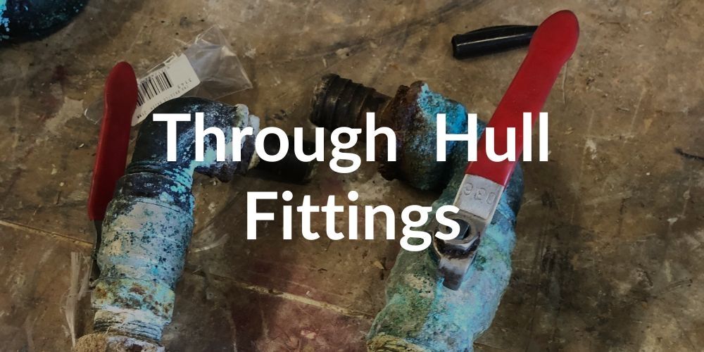 Servicing through hull fittings on a boat