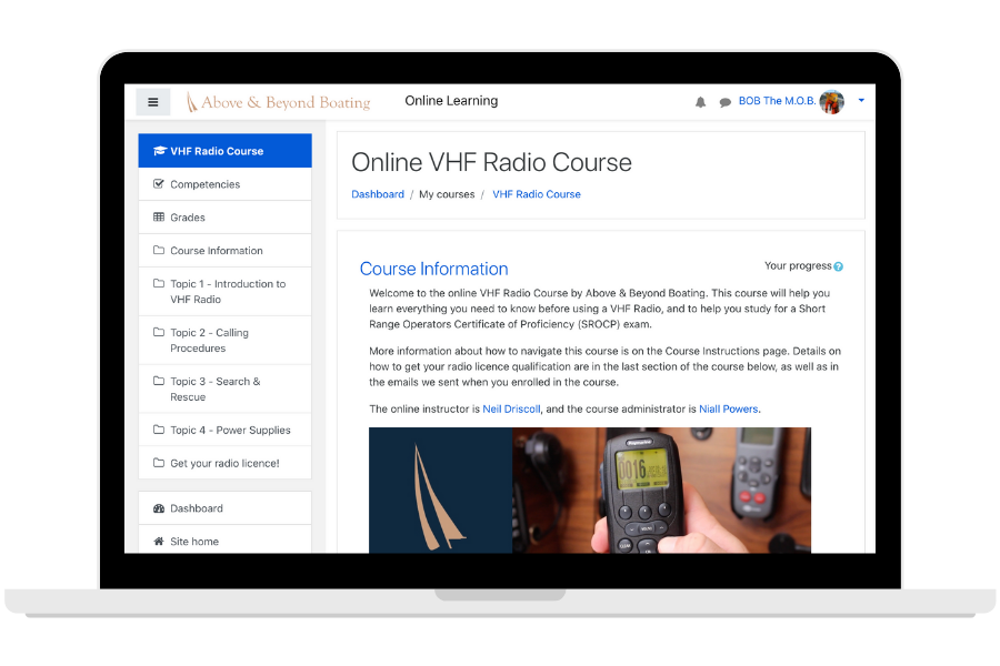VHF Radio Course Online | Get Your Marine Radio Licence