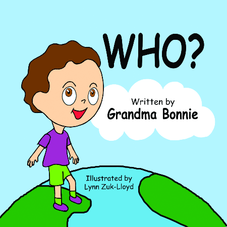 Cover of a book titled "WHO?" with a child drawn on top of the Earth