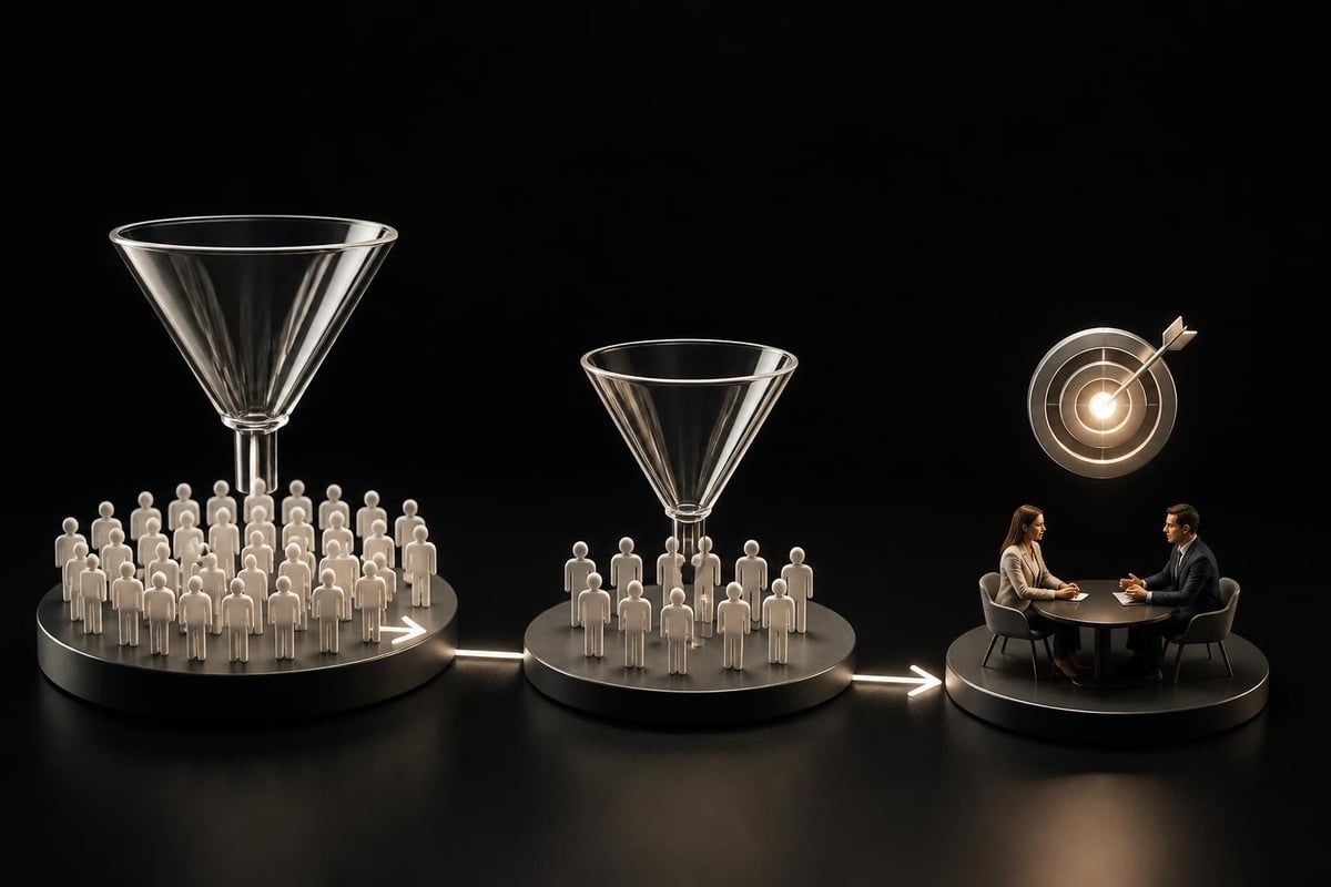 Marketing funnel stages for financial advisors