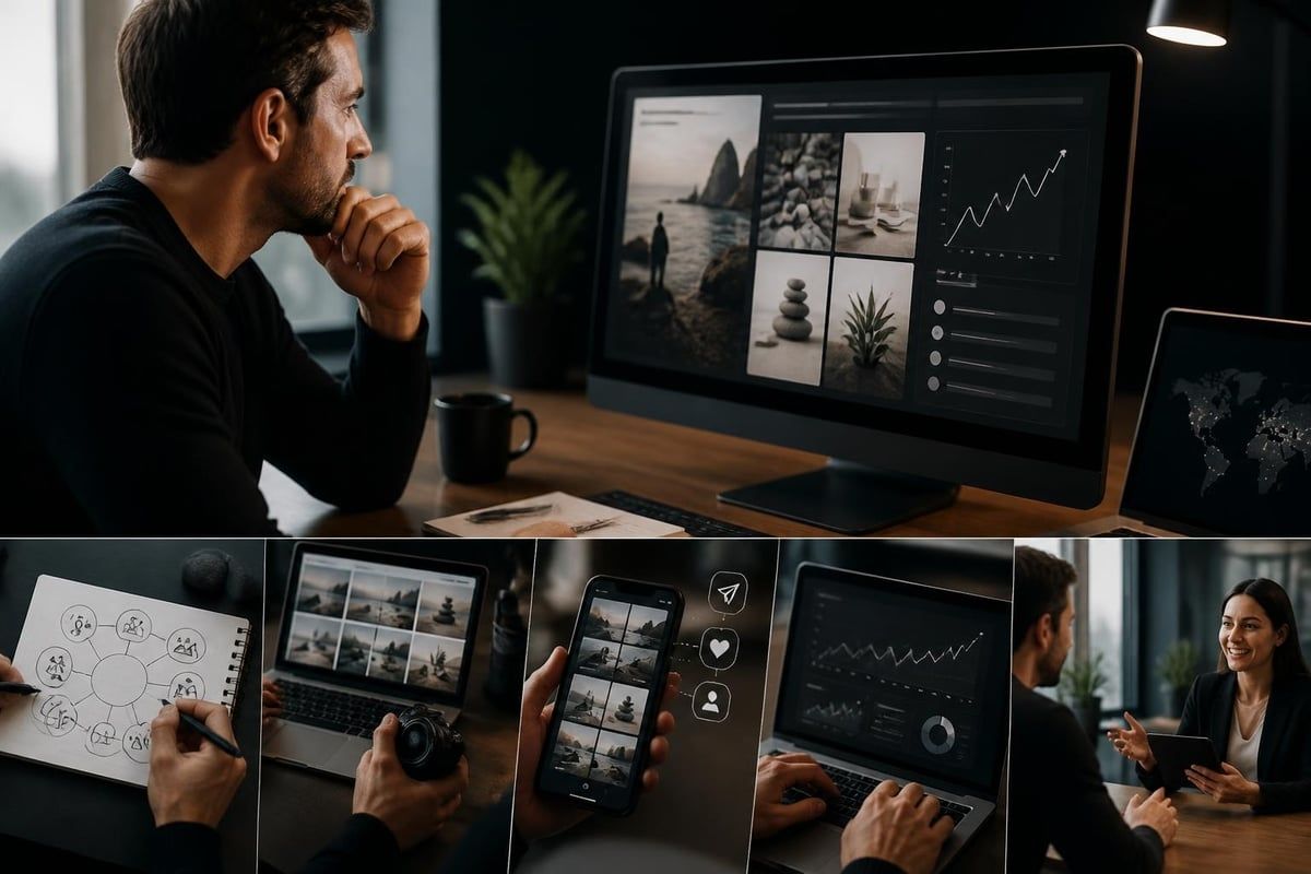 Financial advisor content marketing workflow