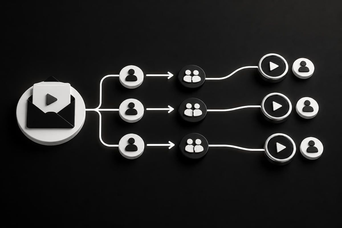 Email campaign workflow for advisor video content