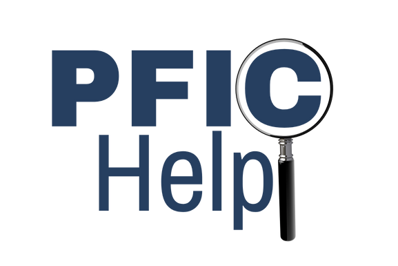 PFIC Help logo. Words with a magnifying glass over the C in PFIC