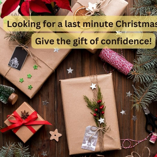 Multiple top shot of Christmas Gifts with decors on the side