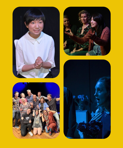 a group of photos of acting classes in sydney