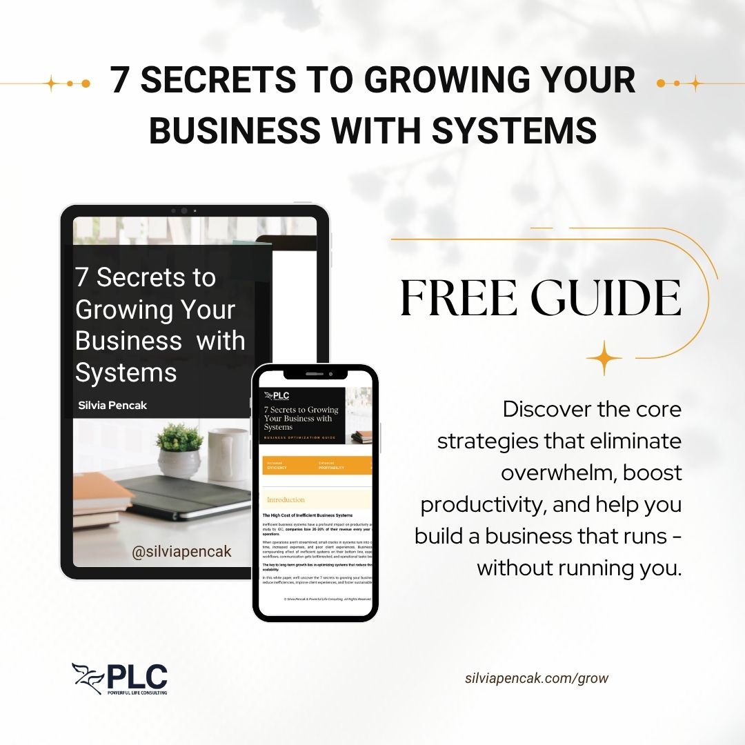 Free guide: 7 Secrets to Growing Your Business with Systems