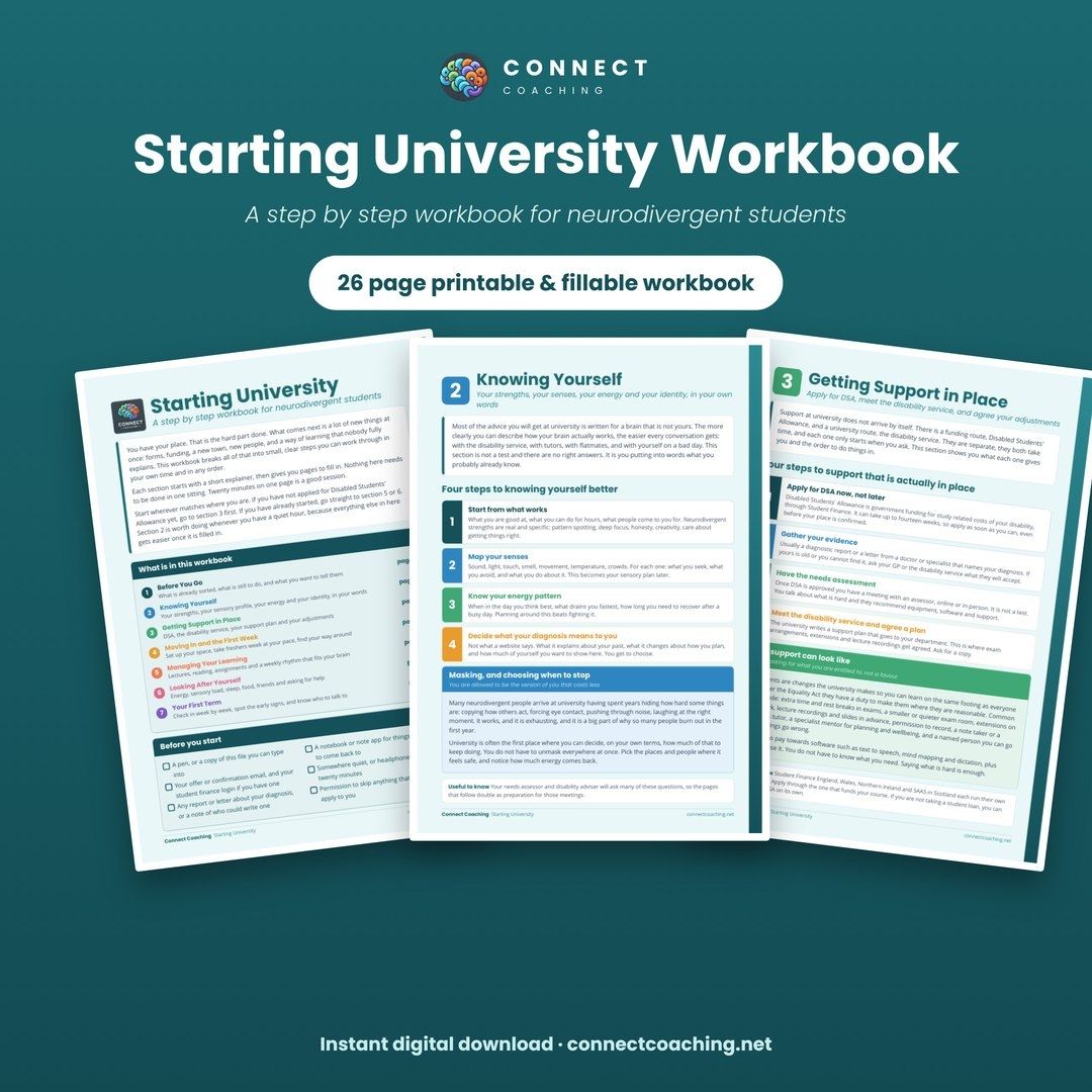 ADHD at Work Toolkit cover showing three of the worksheets: Daily and Weekly Tracker, Understanding ADHD, and ADHD Strategies That Actually Work
