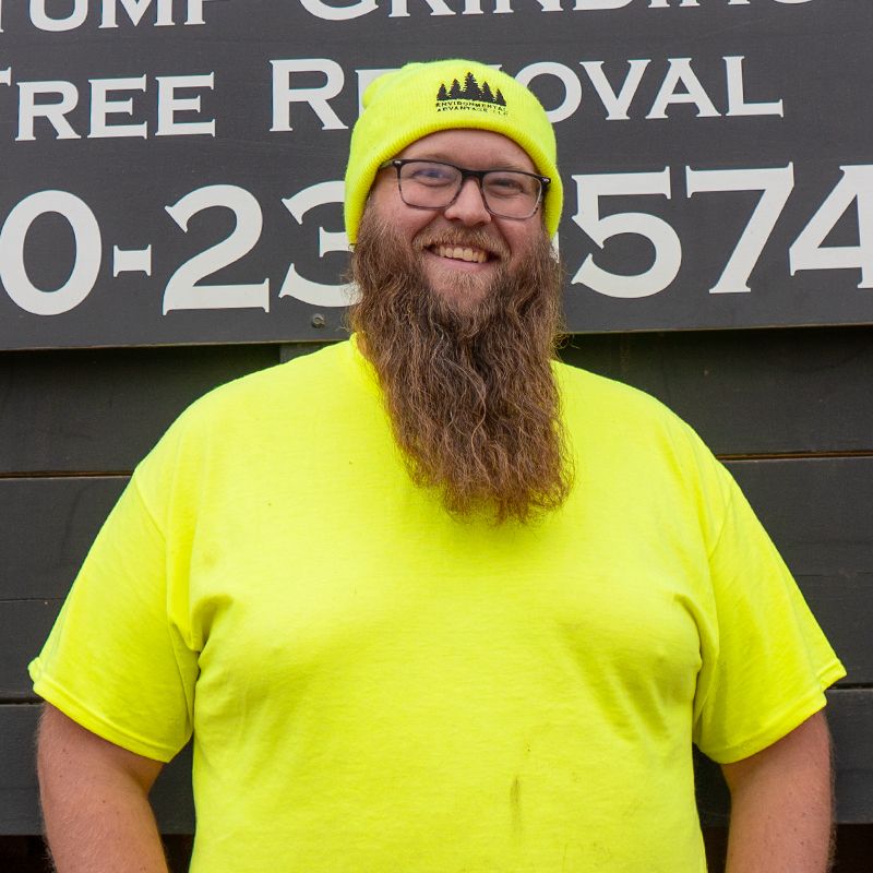 Israil, tree steward at Environmental Advantage, skilled in aerial lift and tree removal services across Minnesota and North Dakota.