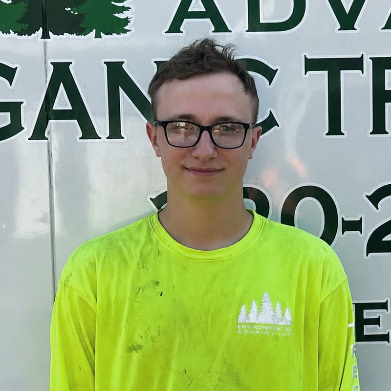 Israil, tree steward at Environmental Advantage, skilled in aerial lift and tree removal services across Minnesota and North Dakota.