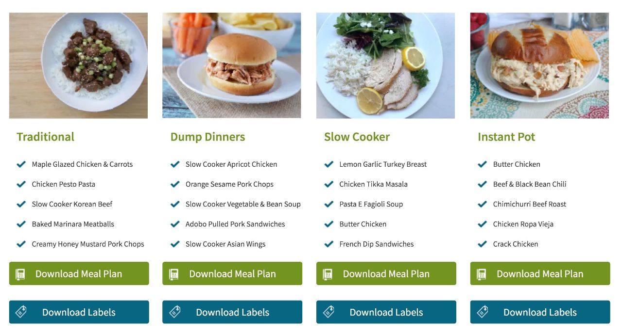 MyFreezEasy - Freezer Cooking Meal Plans