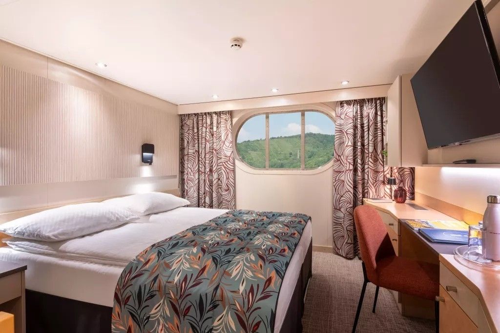 French balcony stateroom on LGBTQ Danube River cruise