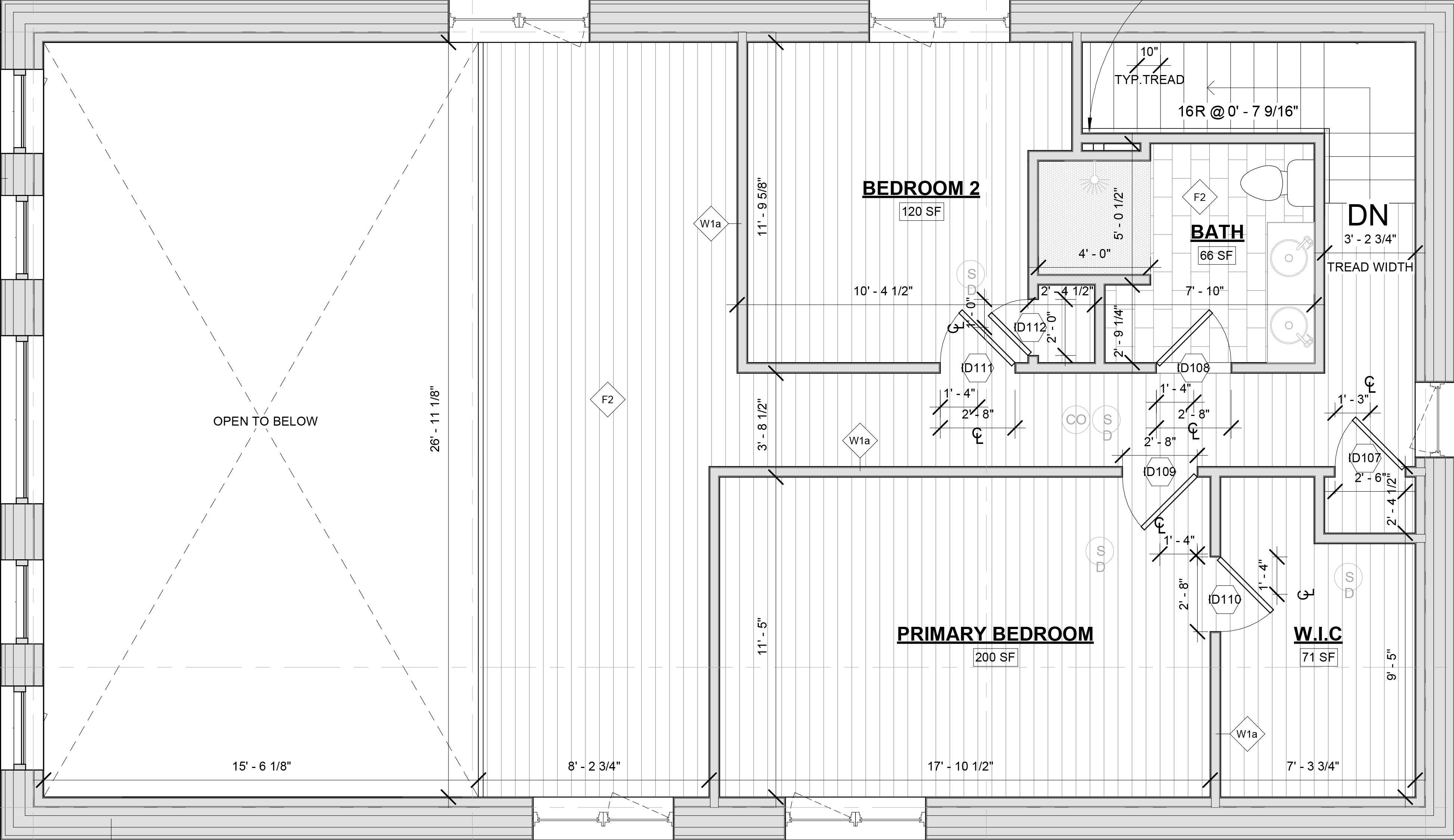 Loft ADU — Second floor plan