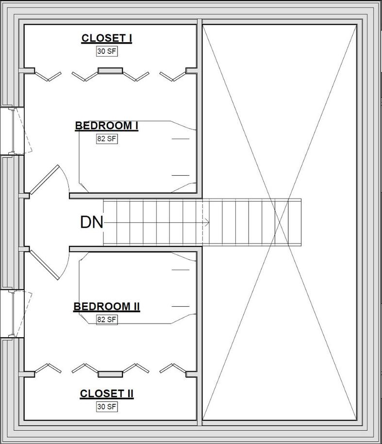 Loft ADU — Loft level floor plan