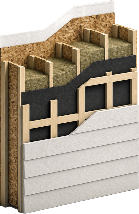 A Quantum high-performance prefab wall panel assembly