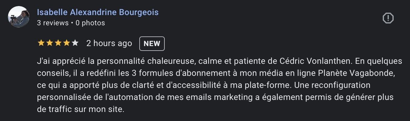 Témoignage d'Isabelle Alexandrine Bourgeois