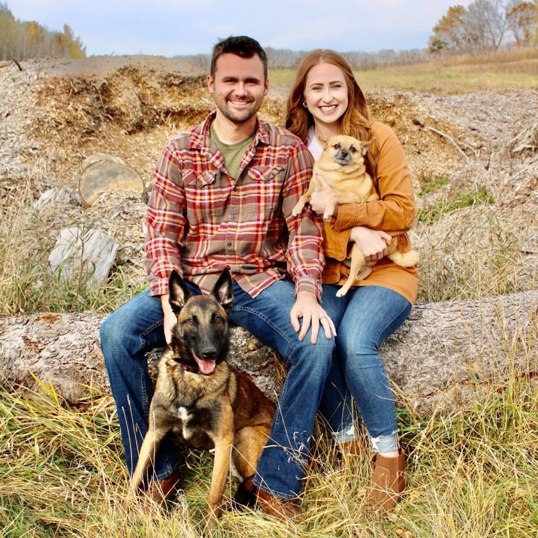 Zack Clark, founder of GrainMX, in the field