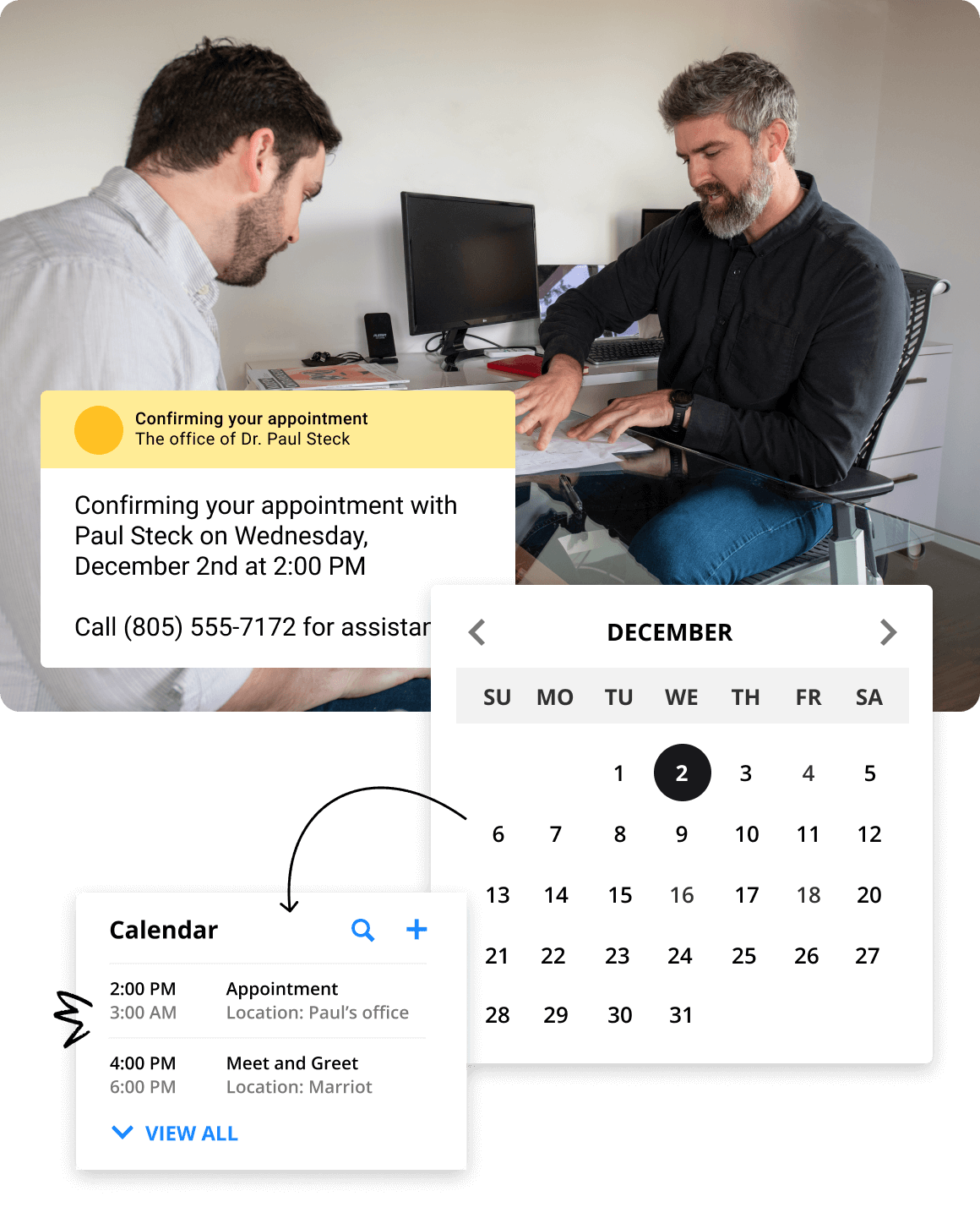 Screenshot of Automation around calendar events in the Ontraport app
