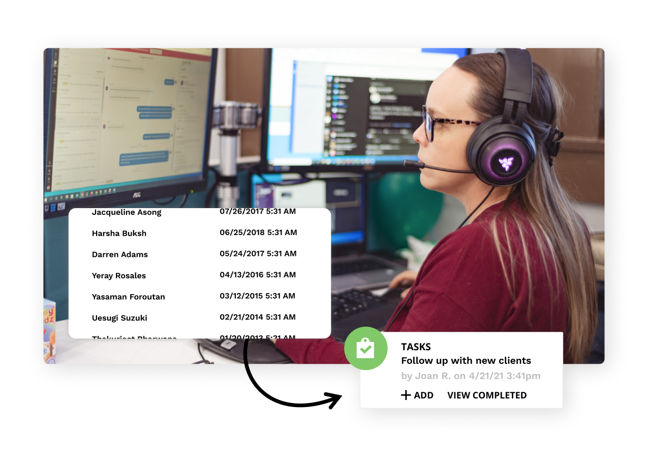 An Ontraport Support representative assisting clients. 