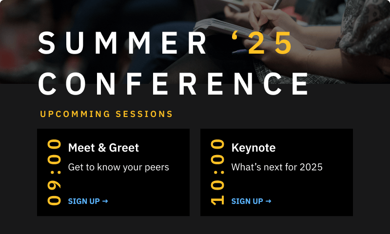 An image of an upcming event with details for the event