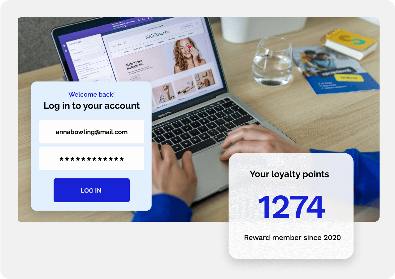 Example of a landing page built in the Ontraport app