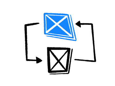 Icon of email transfer