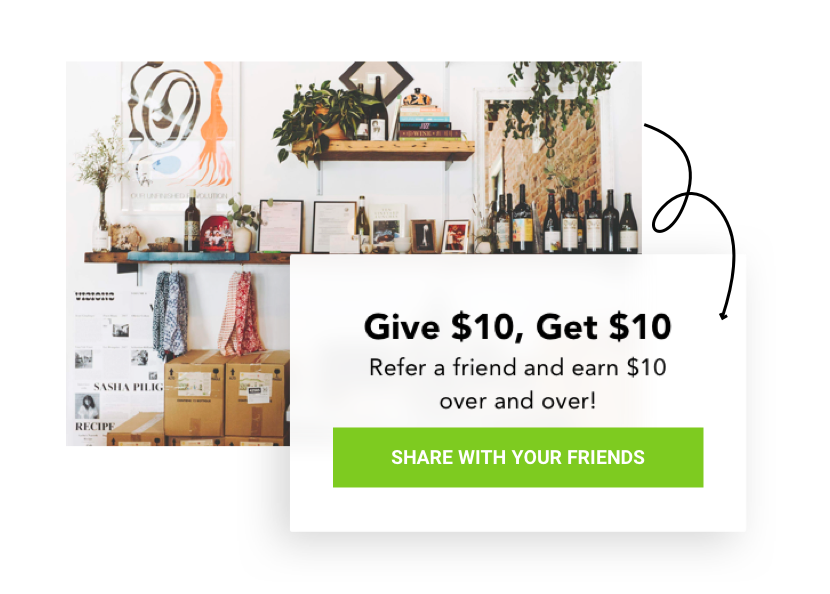 Screenshot representing the sign-up process for referring partners