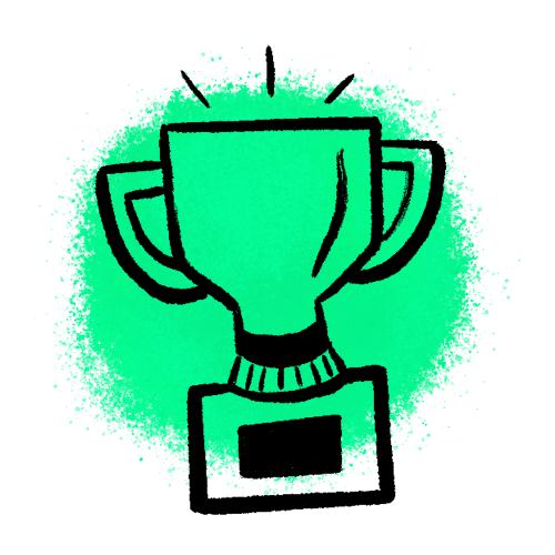 Icon representing how Wordpress is not needed