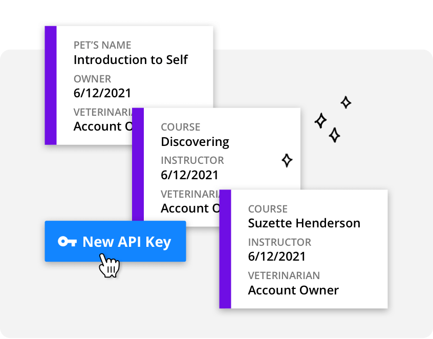 A screenshot of the button to generate an API key in the Ontraport app
