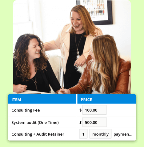 Screenshot representing consultant work sold by an Ontraport client. 