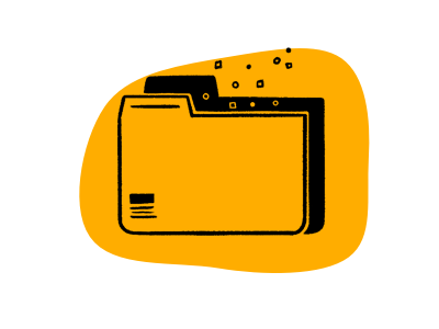 Icon of a file folder