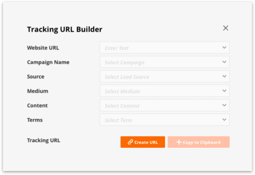 The UTM link builder in the Ontraport app
