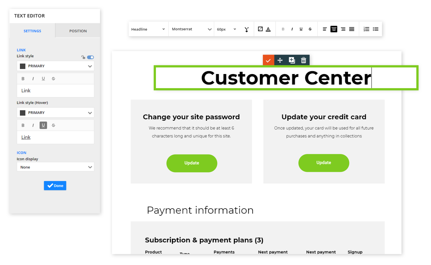 Ontraport's drag-and-drop landing page builder makes page creation easy