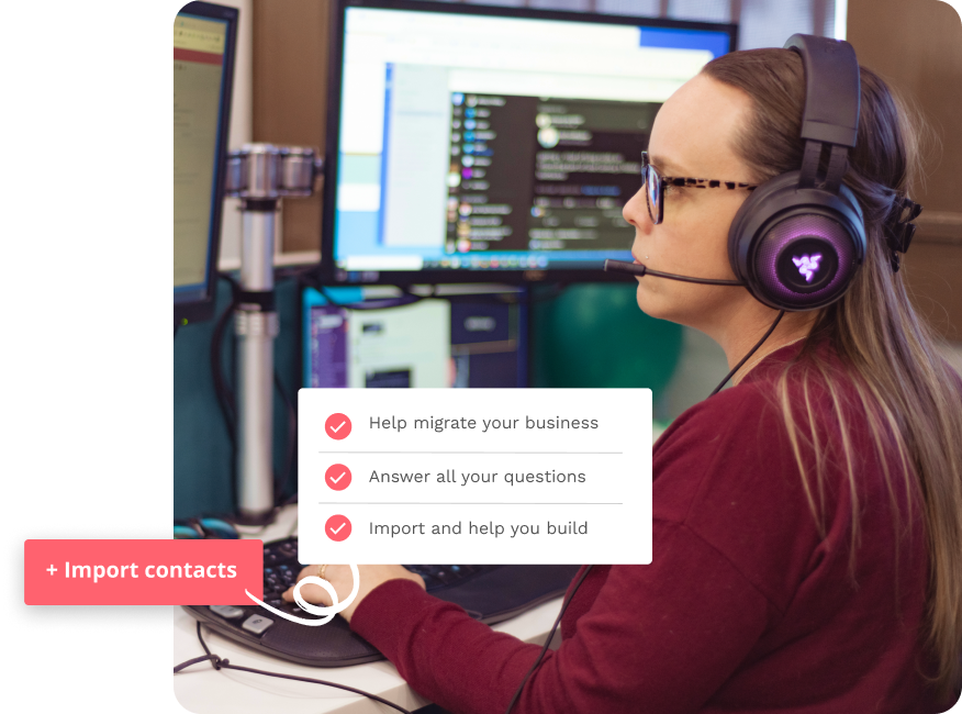 An Ontraport Support representative assisting a client