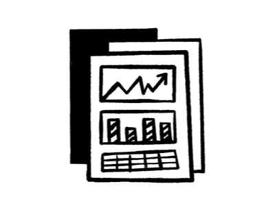 Icon of charts and graphs