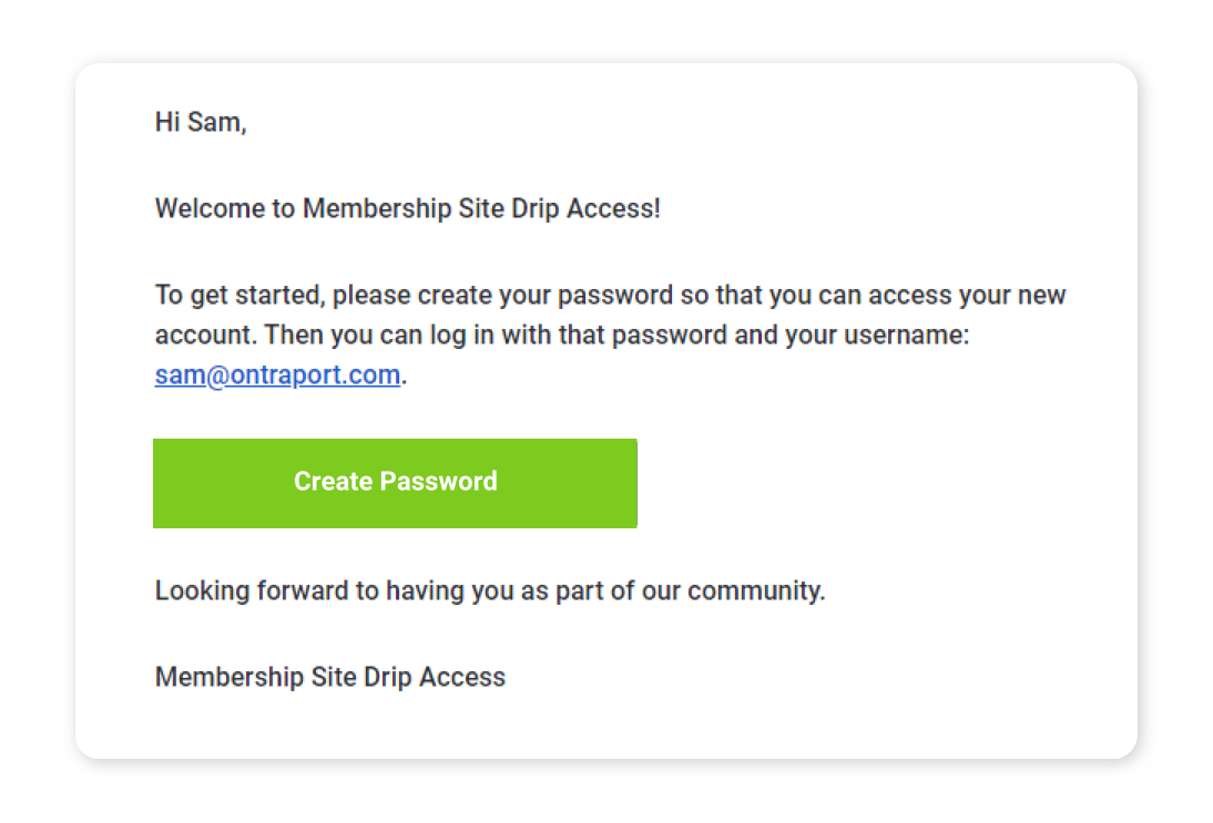 Password management for your users is simple
