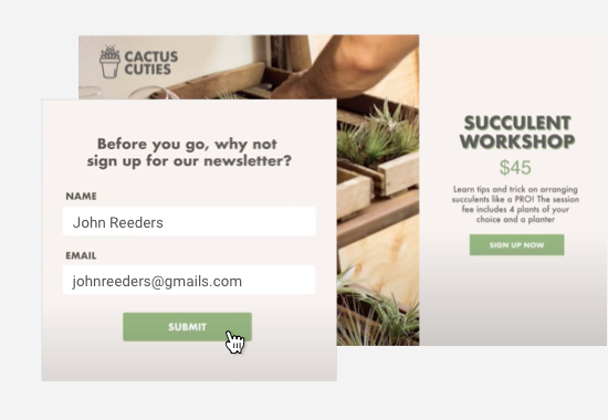Lead capture forms built with the Ontraport app