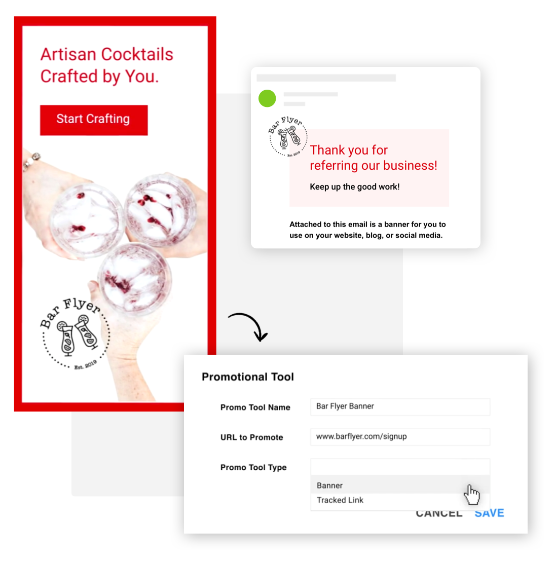 A screenshot representing the use of Promotional Tools in the Ontraport app