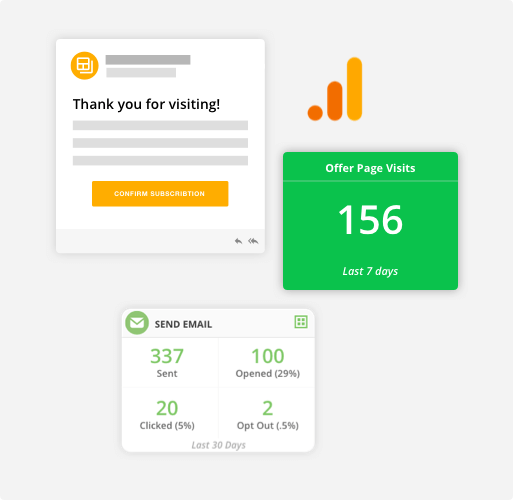 Landing Page stats with the Ontraport app
